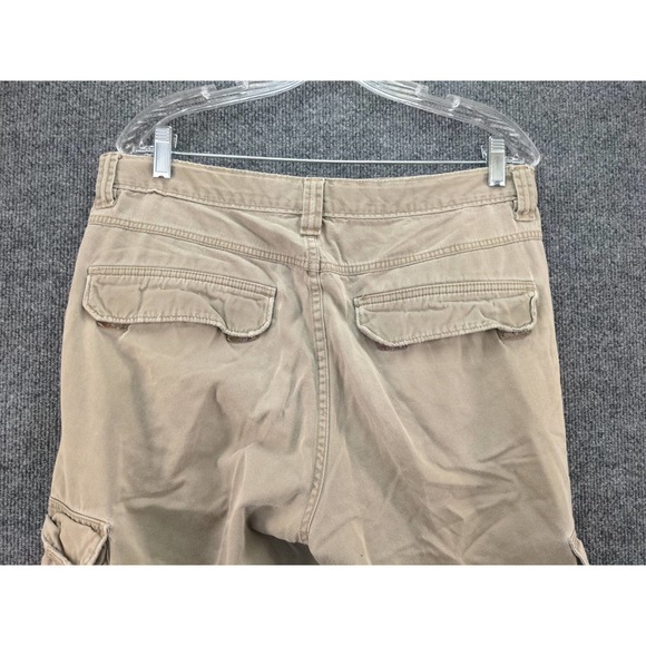 Mens Wrangler Cargo Shorts Size ? 16W 10 Inseam Tan Khaki Pockets SEE DESC - Picture 5 of 9